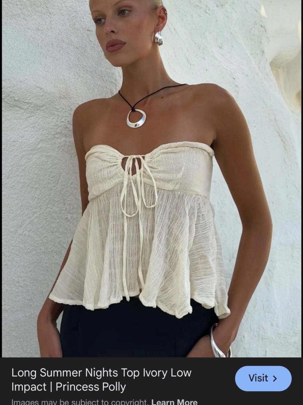 Princess Polly Tie Tube Top